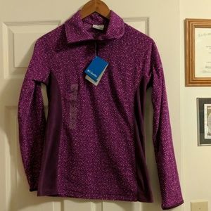 NWT Columbia Arctic Air Printed Half Zip